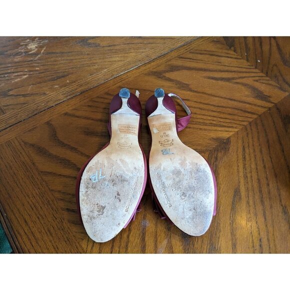 BCBGMaxazria Peep Toe Slingback Heels Size 8 *Coquette* - Picture 11 of 11